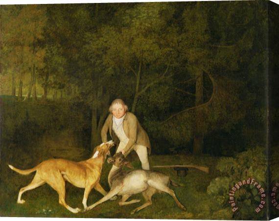 George Stubbs Freeman - The Earl of Clarendon's Gamekeeper Stretched Canvas Print / Canvas Art