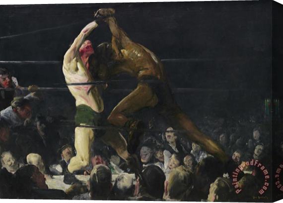 George Wesley Bellows Both Members of This Club Stretched Canvas Painting / Canvas Art