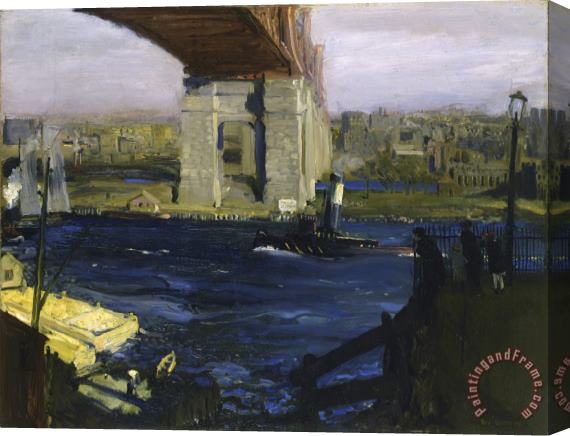 George Wesley Bellows The Bridge, Blackwell’s Island Stretched Canvas Painting / Canvas Art