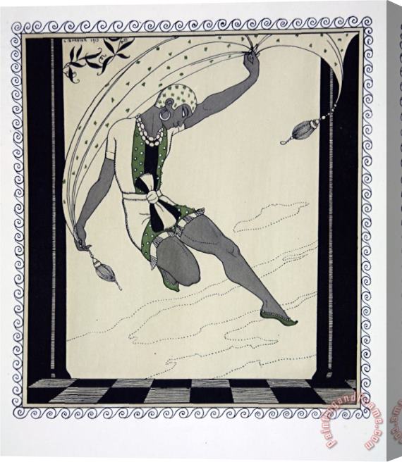Georges Barbier Cleopatre From The Series Designs on The Dances of Vaslav Nijinsky Stretched Canvas Print / Canvas Art