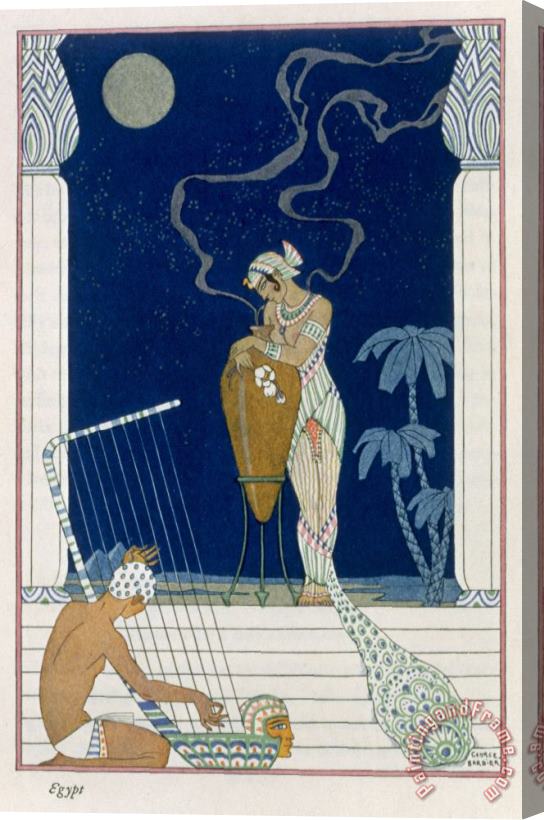 Georges Barbier Egypt Stretched Canvas Painting / Canvas Art