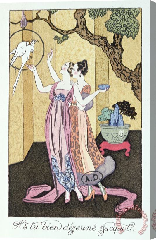 Georges Barbier Have You Had A Good Dinner Jacquot? Stretched Canvas Print / Canvas Art