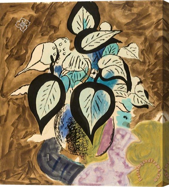 Georges Braque Feuillage En Couleurs (vallier 105), 1956 Stretched Canvas Print / Canvas Art