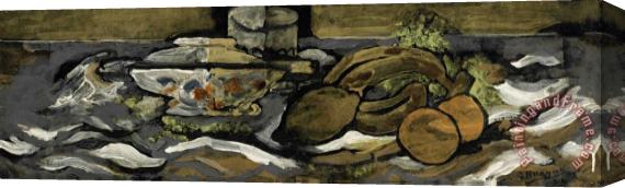 Georges Braque Legumier, Citron, Oranges, 1924 Stretched Canvas Painting / Canvas Art