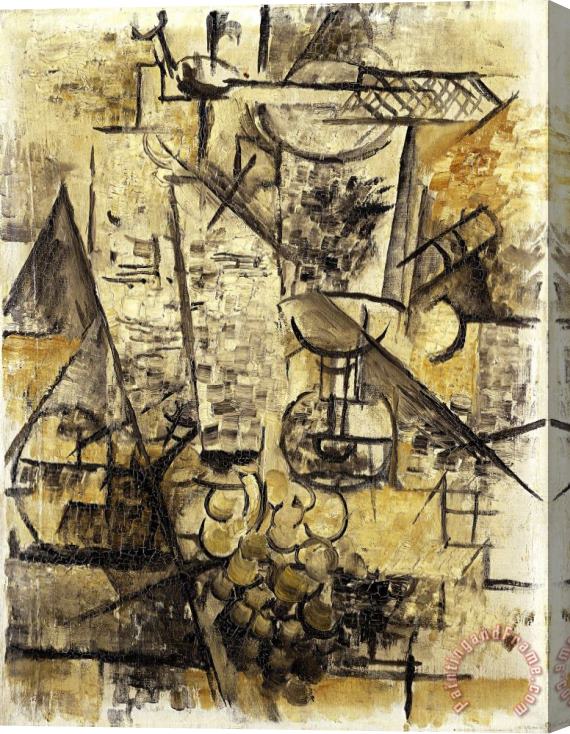 Georges Braque The Glass of Absinth Stretched Canvas Painting / Canvas Art