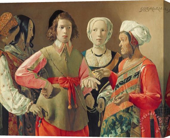 Georges de la Tour The Fortune Teller Stretched Canvas Painting / Canvas Art