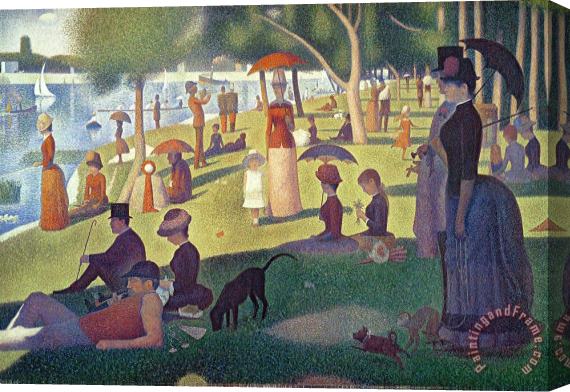 Georges Pierre Seurat Sunday Afternoon on the Island of La Grande Jatte Stretched Canvas Painting / Canvas Art