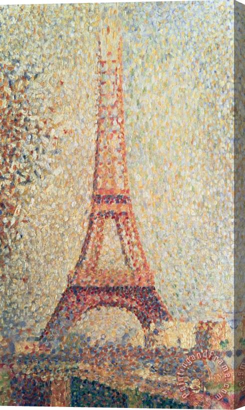Georges Pierre Seurat The Eiffel Tower Stretched Canvas Painting / Canvas Art