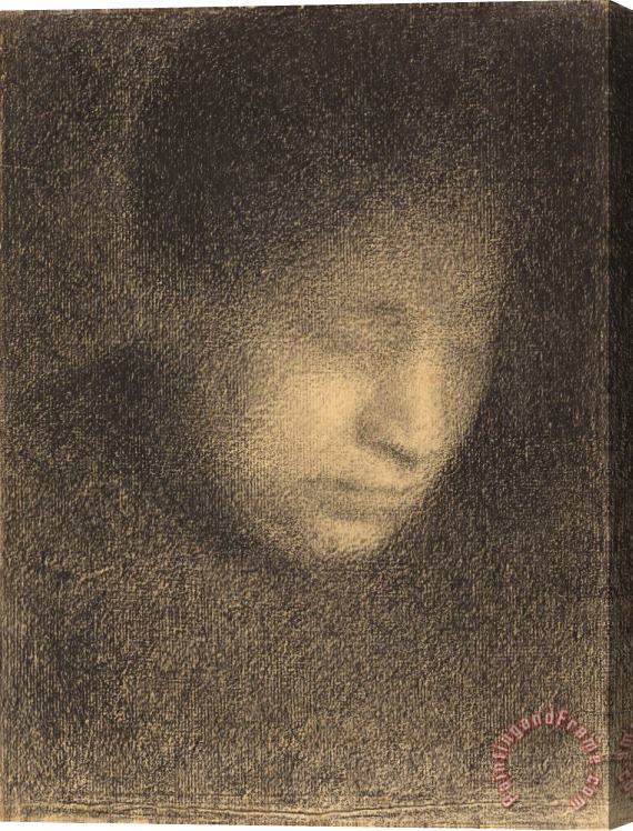 Georges Seurat Madame Seurat, The Artist's Mother Stretched Canvas Painting / Canvas Art