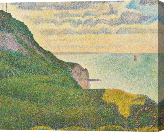 Georges Seurat Seascape At Port En Bessin Normandy Stretched Canvas Print / Canvas Art
