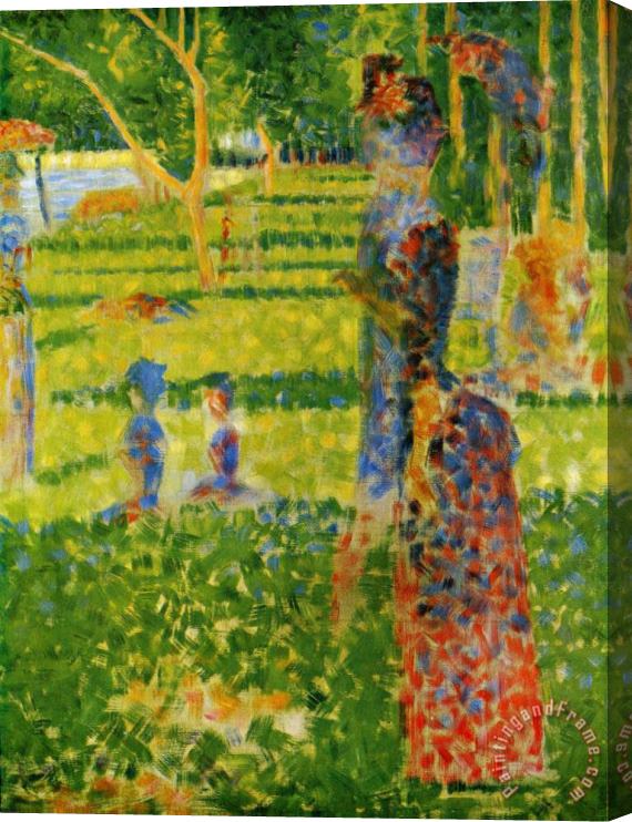 Georges Seurat The Couple 1884 Stretched Canvas Painting / Canvas Art