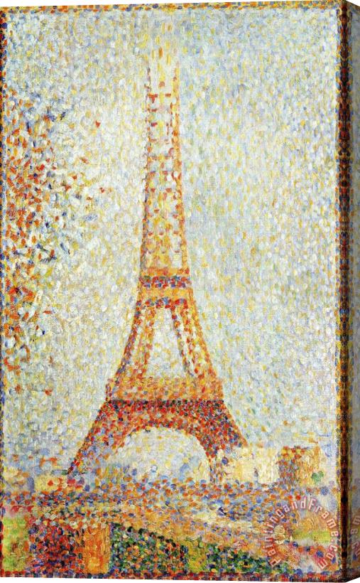 Georges Seurat The Eiffel Tower 1889 Stretched Canvas Print / Canvas Art
