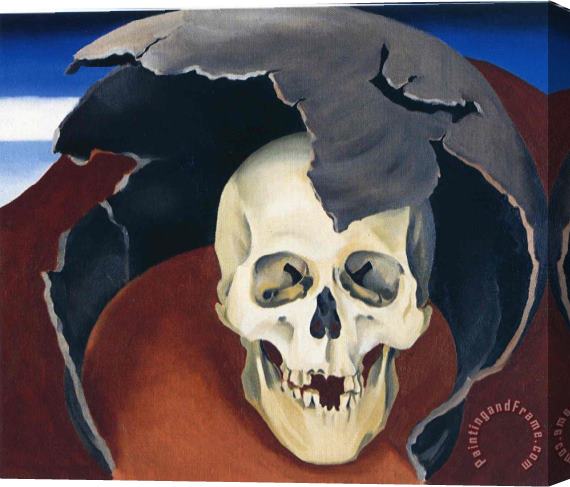 Georgia O'keeffe Head with Broken Pot Stretched Canvas Painting / Canvas Art