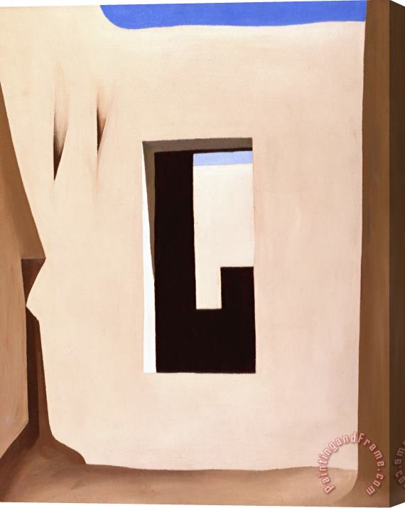 Georgia O'Keeffe In The Patio I Stretched Canvas Print / Canvas Art