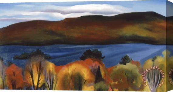 Georgia O'Keeffe Lake George Autumn Stretched Canvas Painting / Canvas Art