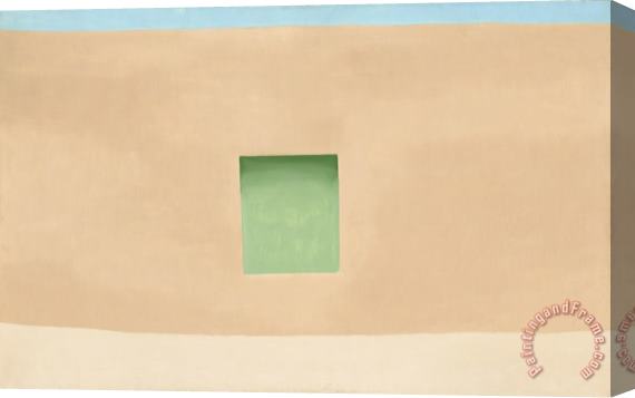 Georgia O'keeffe Wall with Green Door, 1953 Stretched Canvas Print / Canvas Art