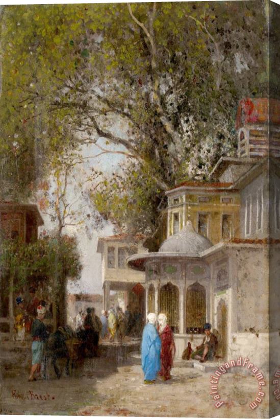 Germain Fabius Brest The Street, Second Half of The 19th Century Stretched Canvas Print / Canvas Art