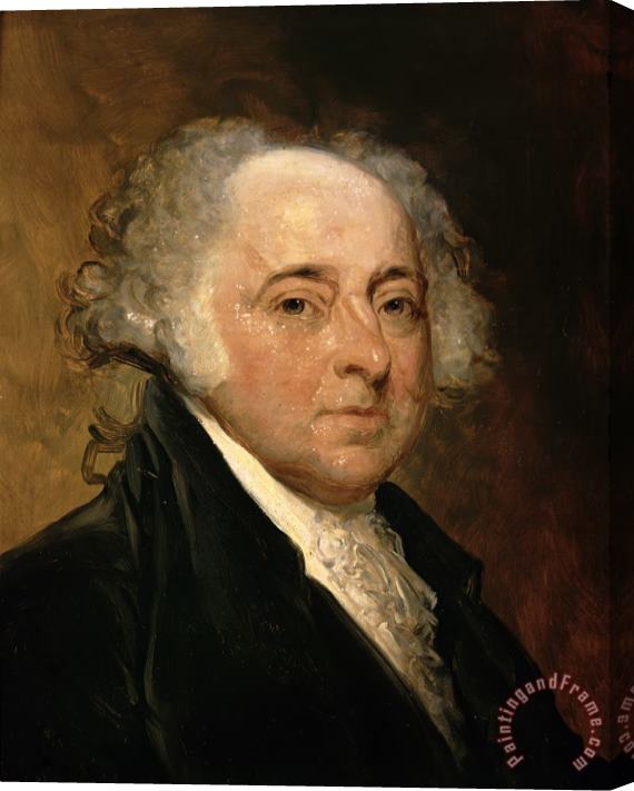 Gilbert Stuart Portrait of John Adams Stretched Canvas Painting / Canvas Art