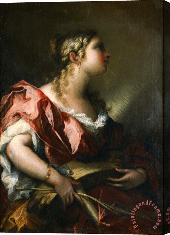 Giovanni Antonio Pellegrini Saint Catherine of Alexandria Stretched Canvas Painting / Canvas Art