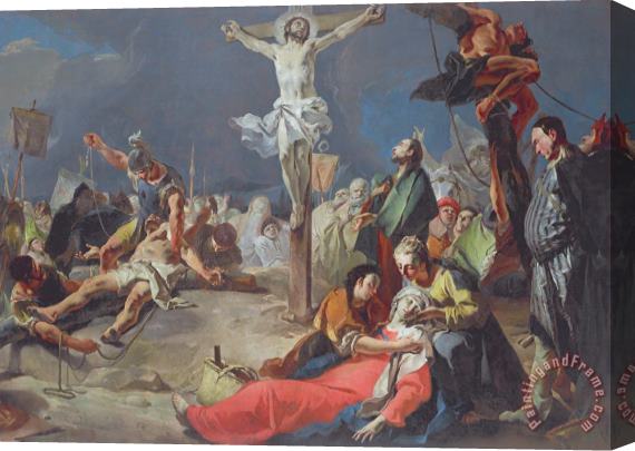 Giovanni Battista Tiepolo The Crucifixion Stretched Canvas Painting / Canvas Art