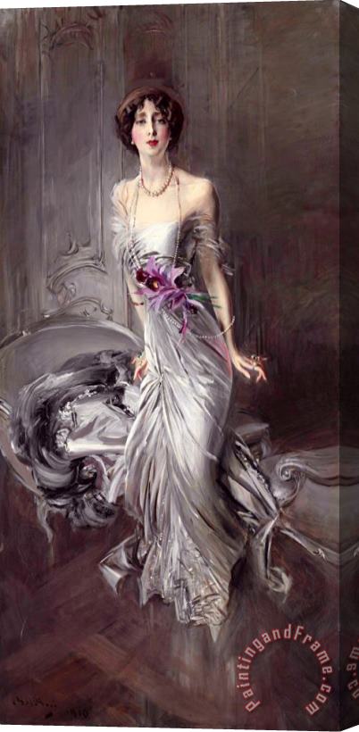 Giovanni Boldini Portrait of Madame Eugene Doyen Stretched Canvas Print / Canvas Art
