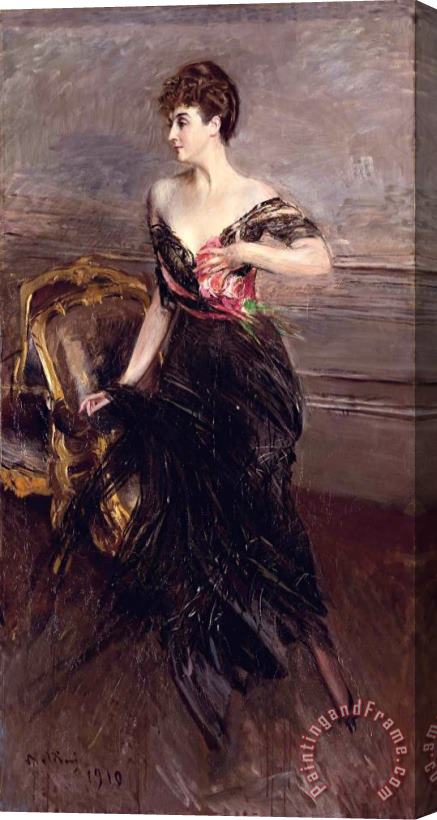 Giovanni Boldini Princess Cecile Murat Ney D'elchingen Stretched Canvas Print / Canvas Art