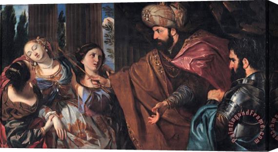 Giovanni Bonati Esther Before Ahasuerus Stretched Canvas Print / Canvas Art