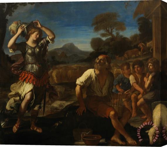 Giovanni Francesco Barbieri Erminia And The Shepherds Stretched Canvas Print / Canvas Art