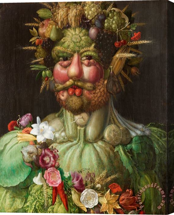 Giuseppe Arcimboldo Rudolf II of Habsburg As Vertumnus Stretched Canvas Painting / Canvas Art