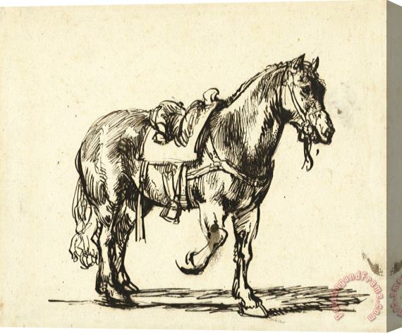 Govaert Flinck Paard Van De Barmhartige Samaritaan Stretched Canvas Print / Canvas Art
