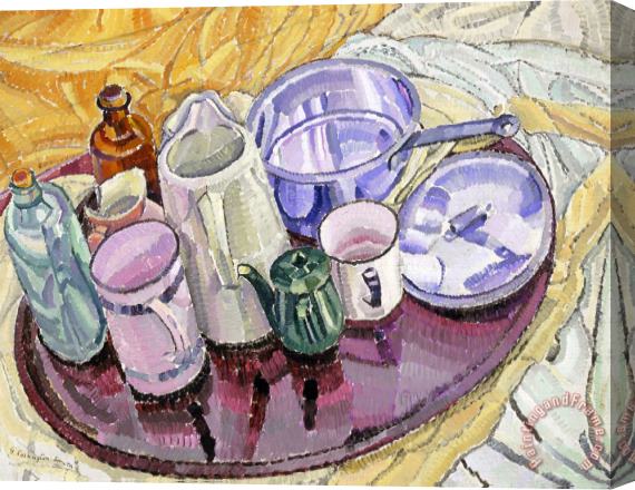 Grace Cossington Smith Things on an Iron Tray on The Floor Stretched Canvas Print / Canvas Art