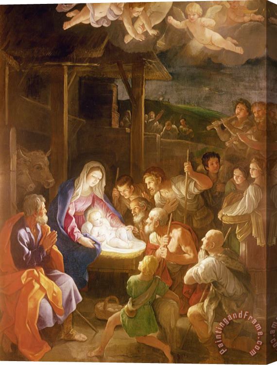 Guido Reni The Adoration Of The Shepherds Stretched Canvas Print / Canvas Art