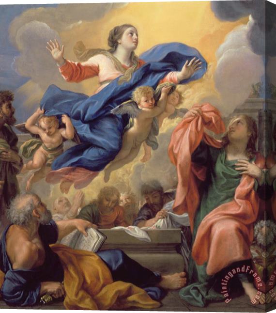 Guillaume Courtois The Assumption of the Virgin Stretched Canvas Print / Canvas Art