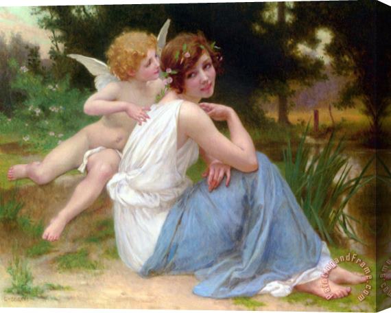 Guillaume Seignac Cupid And Psyche Stretched Canvas Painting / Canvas Art