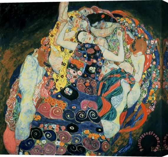 Gustav Klimt The Maiden Stretched Canvas Print / Canvas Art