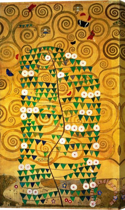 Gustav Klimt Tree of Life Stoclet Frieze Stretched Canvas Print / Canvas Art