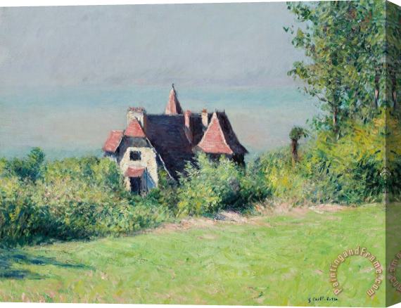 Gustave Caillebotte A Villa At Trouville Stretched Canvas Painting / Canvas Art