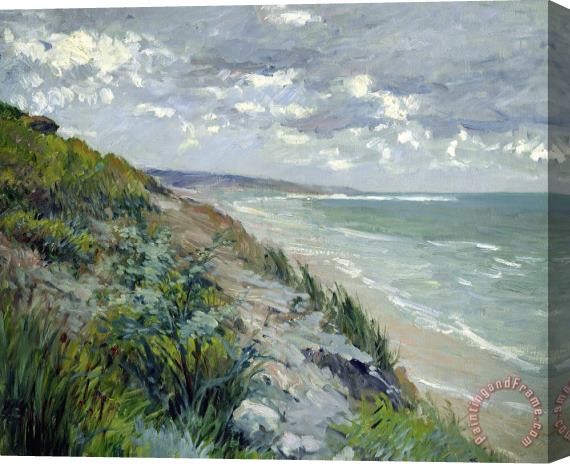 Gustave Caillebotte Cliffs by the sea at Trouville Stretched Canvas Print / Canvas Art