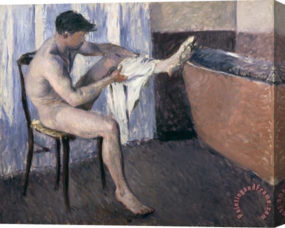 Gustave Caillebotte Man Drying His Leg Stretched Canvas Print / Canvas Art