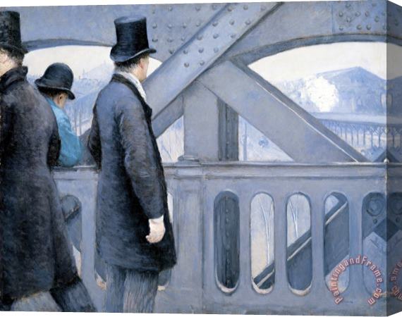 Gustave Caillebotte On The Europe Bridge Stretched Canvas Painting / Canvas Art
