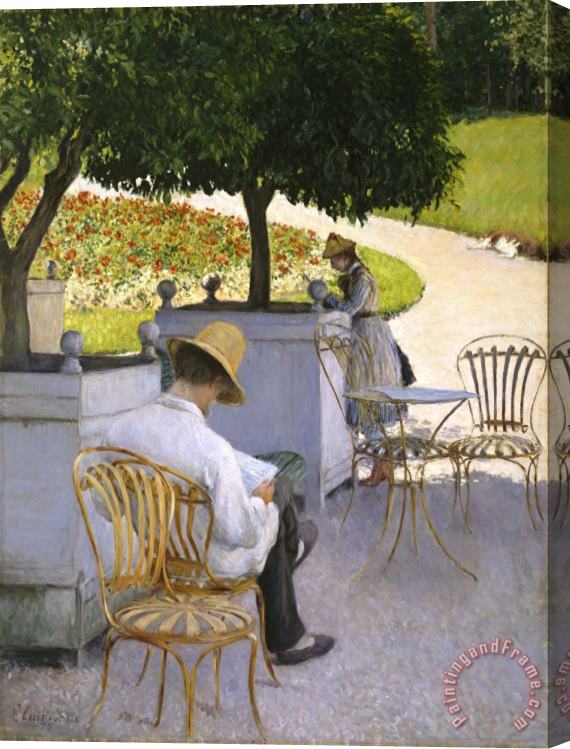 Gustave Caillebotte The Orange Trees Stretched Canvas Painting / Canvas Art