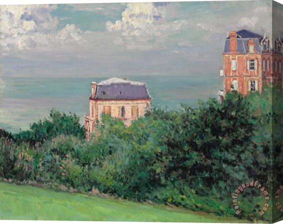 Gustave Caillebotte Villas At Villers-sur-mer Stretched Canvas Print / Canvas Art