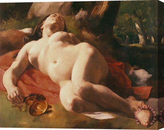 Gustave Courbet La Bacchante Stretched Canvas Painting / Canvas Art