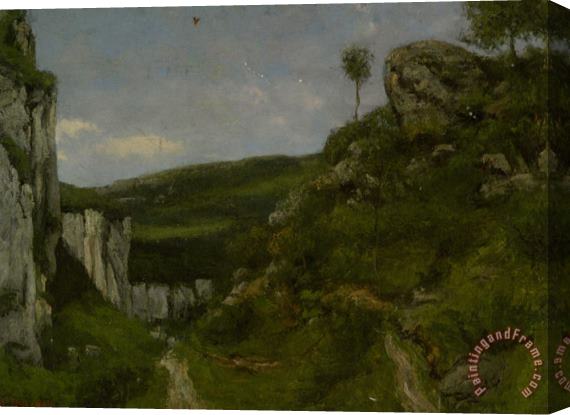 Gustave Courbet Landscape Stretched Canvas Print / Canvas Art