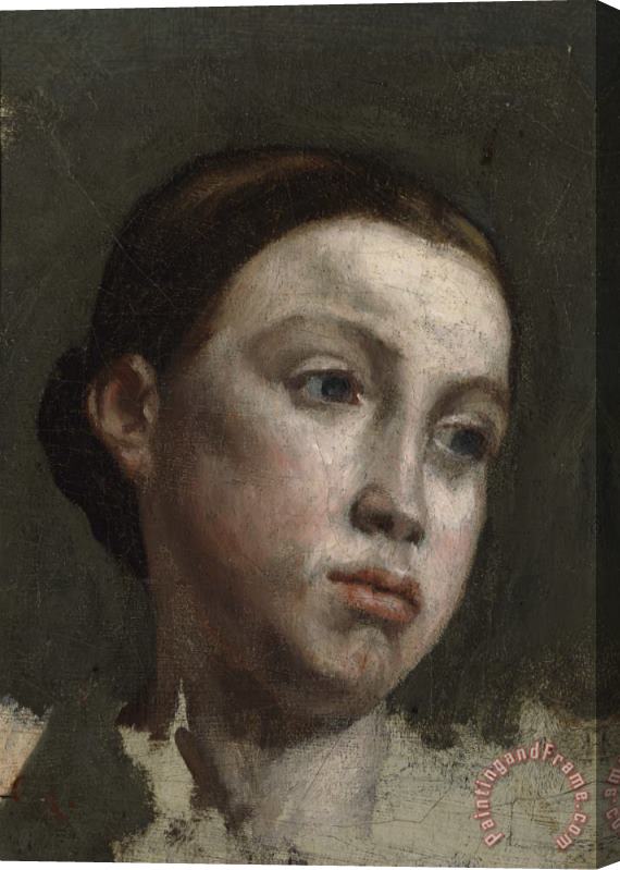Gustave Courbet Portrait of a Young Woman (portrait De Jeune Femme) Stretched Canvas Print / Canvas Art
