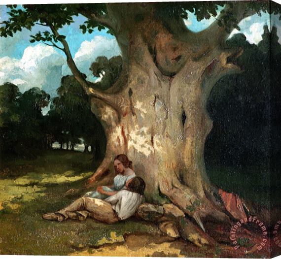 Gustave Courbet The Large Oak Stretched Canvas Print / Canvas Art