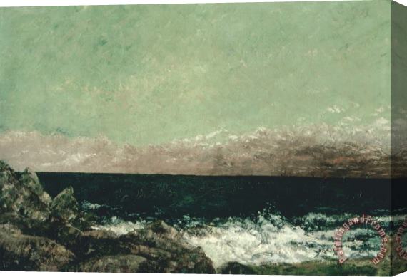 Gustave Courbet The Mediterranean Stretched Canvas Print / Canvas Art