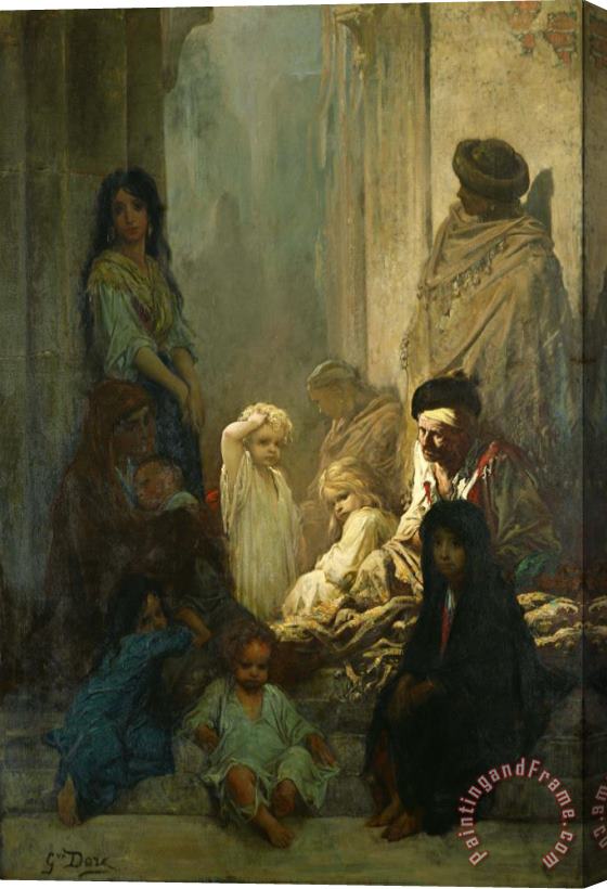 Gustave Dore La Siesta, Memory of Spain Stretched Canvas Painting / Canvas Art