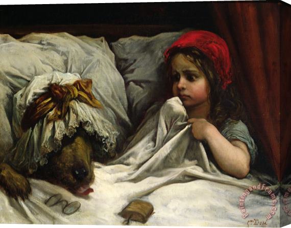 Gustave Dore Little Red Riding Hood Stretched Canvas Print / Canvas Art