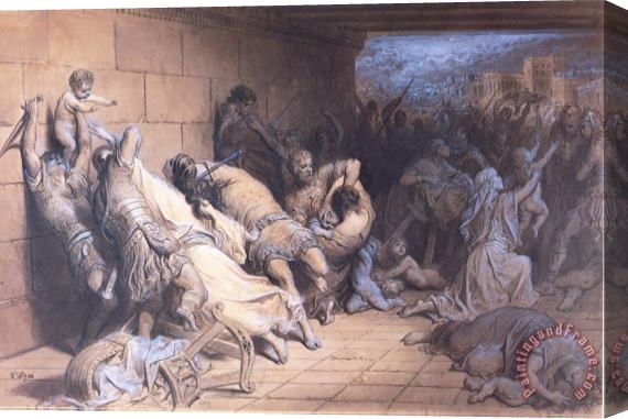 Gustave Dore The Martyrdom of The Holy Innocents Stretched Canvas Painting / Canvas Art